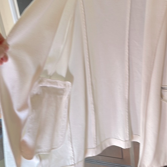 Ecru Long Open Duster Vest Chico’s 1 / US 8 - Picture 4 of 4